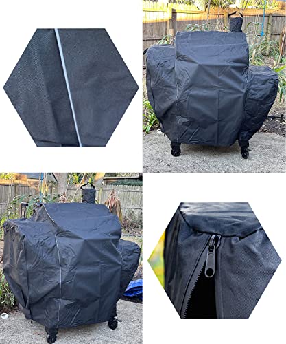 ZJYWSCH Grill Cover for Pit Boss Platinum Laredo 1000 Wood Pellet Grill and Smoker Outdoor Waterproof Pit Boss Laredo 1000 Grill Cover PB1000PL 600D Heavy Duty