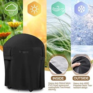 BBQ Cover Outdoor Dust Waterproof Weber Heavy Duty Grill Cover Rain Protective Outdoor Barbecue Cover Round (30'x35')