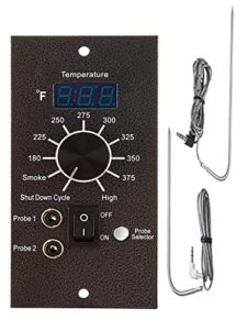 bbqzone digital pro controller thermostat kit for traeger pellet wood pellet grills with meat probes