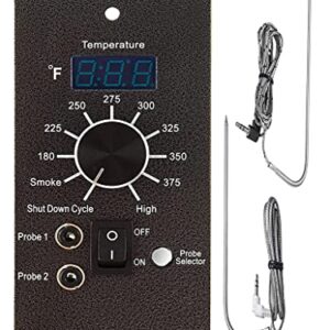 Bbqzone Digital Pro Controller Thermostat Kit for Traeger Pellet Wood Pellet Grills with Meat Probes