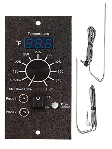 Bbqzone Digital Pro Controller Thermostat Kit for Traeger Pellet Wood Pellet Grills with Meat Probes