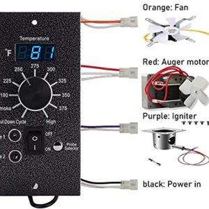 Bbqzone Digital Pro Controller Thermostat Kit for Traeger Pellet Wood Pellet Grills with Meat Probes