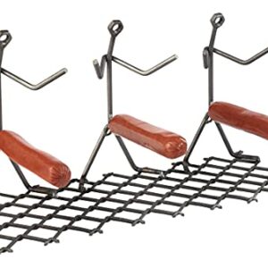 Hot Dog Roaster Stainless Steel Three Man Stick Figure Griller Funny Barbeque by Gute - BBQ Gifts, Grilling Gift, Dad Gifts, Gifts for Men Novelty Hotdog - Great for Parties, Birthdays, Tailgates!