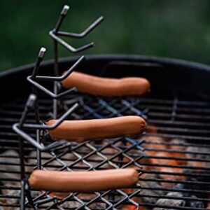 Hot Dog Roaster Stainless Steel Three Man Stick Figure Griller Funny Barbeque by Gute - BBQ Gifts, Grilling Gift, Dad Gifts, Gifts for Men Novelty Hotdog - Great for Parties, Birthdays, Tailgates!