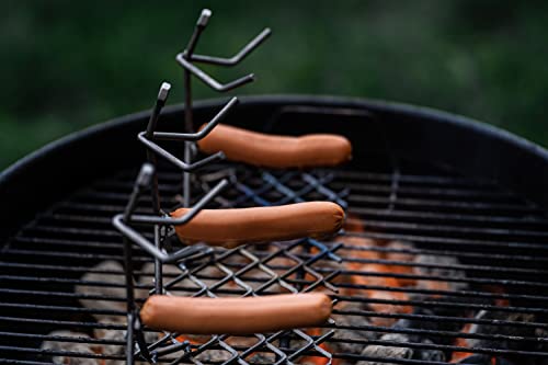 Hot Dog Roaster Stainless Steel Three Man Stick Figure Griller Funny Barbeque by Gute - BBQ Gifts, Grilling Gift, Dad Gifts, Gifts for Men Novelty Hotdog - Great for Parties, Birthdays, Tailgates!