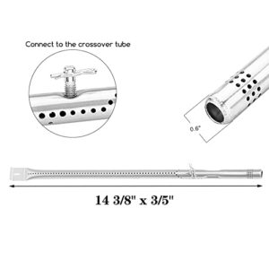 WALBZS BBQ Grill Replacement Parts Kit for Charbroil Advantage Series 6 Burner 463235815, 463240115, Charbroil 463344015, 463433016 Grill Models.G432-8M00-W1 Burners Heat Tents,Carryover Tubes