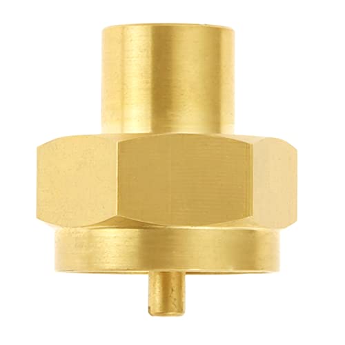 ANPTGHT 1LB Propane Gas Bottle Refill Adapter with 1/4" Female NPT Thread 1-lb Tank Brass Fitting Grill Stove Connector, Pack of 2