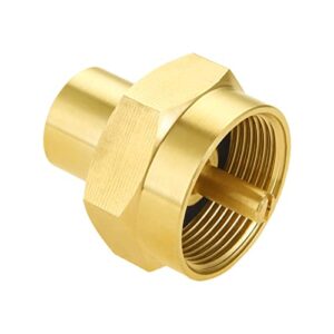 ANPTGHT 1LB Propane Gas Bottle Refill Adapter with 1/4" Female NPT Thread 1-lb Tank Brass Fitting Grill Stove Connector, Pack of 2