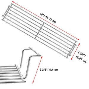 Uniflasy 69785 18 Inch Grill Burner 7635 15.3 Inch Flavorizer Bars 69866 18 Inch Grill Warming Rack 7637 17.5 Inch Grill Cooking Grates for Weber