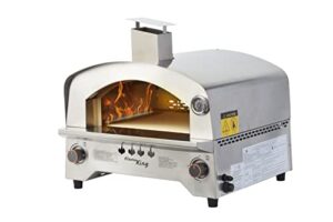 flame king propane gas pizza & food outdoor oven for camping, backyard, tailgating