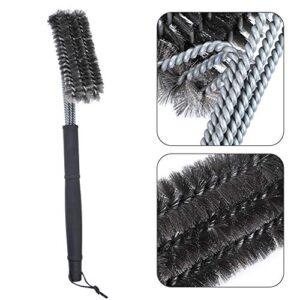 Grill Brush,BBQ Cleaner Accessories, Safe Wire Bristle,Barbecue Oven Grill Stainless Steel Cleaning Brush for Outdoor Picnic Camping BBQ Grill Cooking Grates, Grill Brush,BBQ Cleaner Accessories,