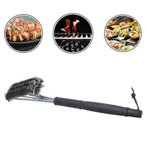 Grill Brush,BBQ Cleaner Accessories, Safe Wire Bristle,Barbecue Oven Grill Stainless Steel Cleaning Brush for Outdoor Picnic Camping BBQ Grill Cooking Grates, Grill Brush,BBQ Cleaner Accessories,