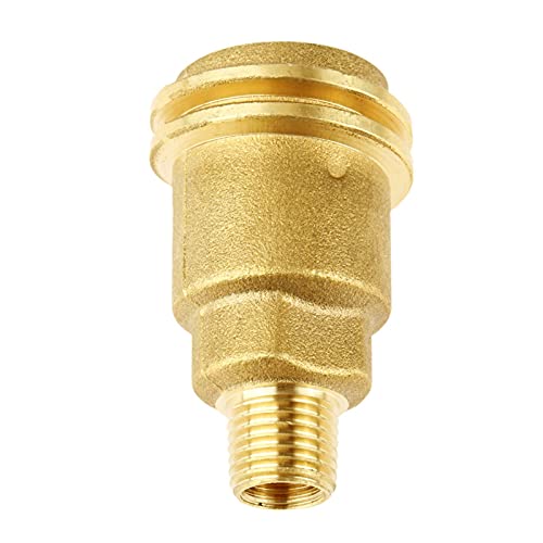 ANPTGHT QCC1 Nut Propane Gas Fitting Adapter with 1/4 NPT Male Threaded Propane Tank Adapter Quick Connect Fittings - Solid Brass QCC1 Propane Hose Adapter fits Camping