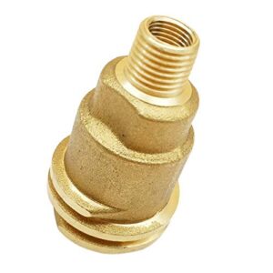 ANPTGHT QCC1 Nut Propane Gas Fitting Adapter with 1/4 NPT Male Threaded Propane Tank Adapter Quick Connect Fittings - Solid Brass QCC1 Propane Hose Adapter fits Camping