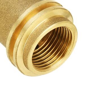 ANPTGHT QCC1 Nut Propane Gas Fitting Adapter with 1/4 NPT Male Threaded Propane Tank Adapter Quick Connect Fittings - Solid Brass QCC1 Propane Hose Adapter fits Camping