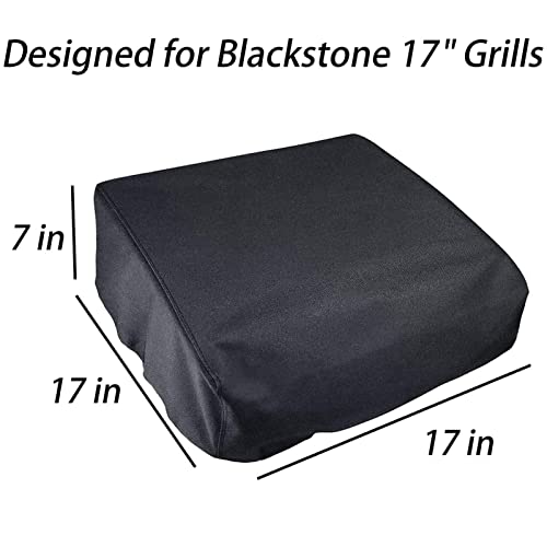 Griddle Cover Water Proof 17 Inch Table Top Griddle Cover for Blackstone, Black