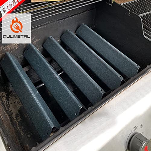 QuliMetal 7636 15.3“ Flavorizer Bars and 7639 Cooking Grates for Weber Spirit I and II 300 Series Grills with Front Controls