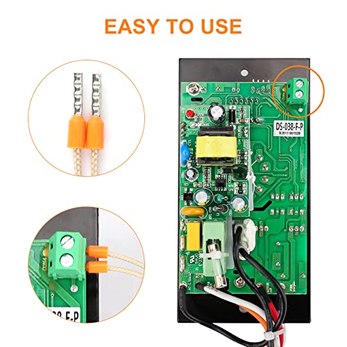 Grisun Replacement for Traeger Digital Controller kit, for Traeger Pellet Wood Pellet Grills, Replacement Parts Replace for BAC236, with 7" RTD Temperature Sensor