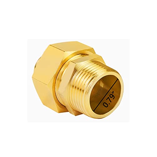 TWJH 2 Pack Grill Propane Conversion Connector 3/4'' CSST Male NPT Gas Line Fitting Kit Brass Natural Gas Quick Connect Adapter