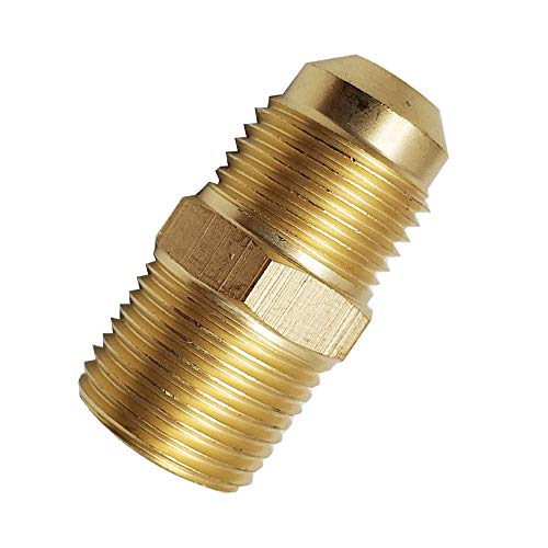 MENSI 3/8 Inch Natural Gas Quick Connect Fittings,LP Gas Propane Hose Quick Disconnect Kit with 3/8" Male Flare Adapter