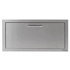 alfresco 30-inch versapower stainless steel soft-close single drawer - axe-30dr-sc