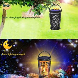 YoungPower Outdoor Solar Lanterns Dancing Flame Outdoor Hanging Lanterns Outdoor Decorative Lighting Heavy Duty Solar Powered Waterproof Umbrella Lights for Garden Patio Pathway Deck Yard, 1 Pack