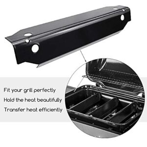 Utheer Grill Heat Plates Replacement Parts for Dyna-Glo DGC310CNP, DGC310CNP-D, DGB300CNP 3-Burner Propane Gas Grill, Porcelain Steel Heat Shield Tent Flavor Bars Flame Tamer Parts, 3 Pack
