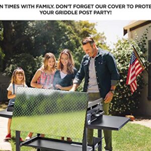 Griddle Cover 36" and 28" Works for Blackstone Griddle Cover 36 &28 inch Waterproof Diamond Plated Lightweight Aluminum Hard Top Lid with Stainless Steel Handle for Outdoor BBQ Hood Grill Accessories