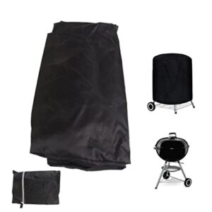 BBQ Grill Cover,Barbecue Covers,Round Waterproof Outdoor Barbecue Stove Protective Cover Dustproof Furniture Shield