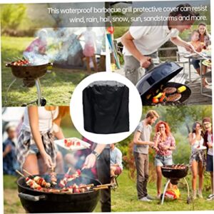 BBQ Grill Cover,Barbecue Covers,Round Waterproof Outdoor Barbecue Stove Protective Cover Dustproof Furniture Shield