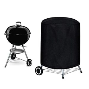 BBQ Grill Cover,Barbecue Covers,Round Waterproof Outdoor Barbecue Stove Protective Cover Dustproof Furniture Shield