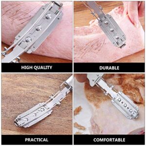 DOITOOL Pig Hair Scraper Kitchen Meat Pork Hair Blade Remover Food Processing Hair Shaver Gadget for Home Kitchen (Without Blade)