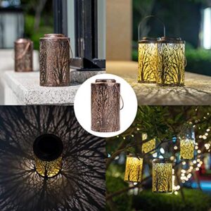 Hanging Solar Lights Outdoor - Solar Lanterns Garden Solar Patio Table Lamps Decorative SUNWIND 2 Pack for Garden, Backyard, Tree, Porch, Wall, Fence