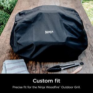 Ninja XSKCOVER Premium Outdoor Cover, Compatible Woodfire Grills (OG700 Series), Water-Resistant, Anti-Fade Fabric, Lightweight, Black, 19'' x 24'' x 13'