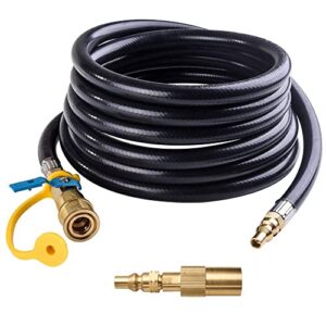 shinestar 12ft rv quick connect propane hose kit, fit for coleman roadtrip lx, lxx, lxe