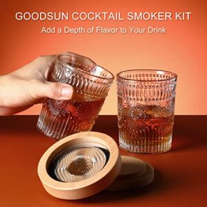 Cocktail Smoker Kit, Bourbon Smoker kit Drink Smoker with 4 Flavor Wood Chips, Old Fashioned Smoker kit,Whiskey Smoker kit as a Gift for Your Loved