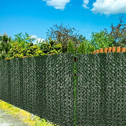 DETTELIN Artificial Ivy Privacy Fence Screen, 20x118in Thick Artificial Hedges Fence and Faux Ivy Vine Leaf Decoration for Outdoor Garden Decor