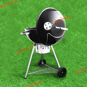 QuliMetal Grill Lid Holders for All Weber 18.5 Inches and 22.5 Inches Charcoal Kettle Grills, Slide a Side Lid Prop, 22 inch Grill Accessories