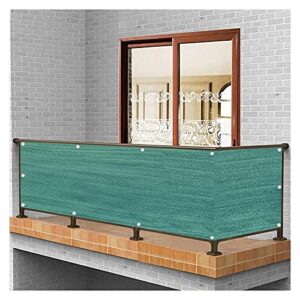 albn balcony privacy protective screens fence windscreen for outdoor backyard patio balcony uv-proof weather-resistant with cable ties (color : dark green, size : 0.75x6m)