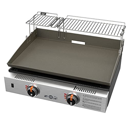 Yukon Glory Griddle Warming Rack, Designed for 22" Blackstone Griddles, One-Step Clip On Attachment, Portable and Collapsible (will not work with hood)