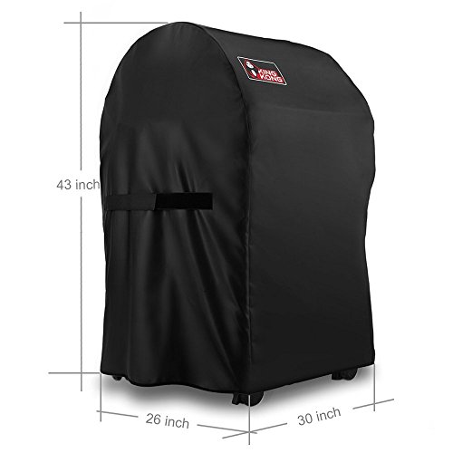 Kingkong 7105 Premium Cover for Weber 210 Series Gas Grills with Both Collapsed (Not Fit for Spirit II E-210), Black