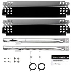 barbqtime 2 burner grill replacement parts for nexgrill grill 720-0864,720-0864m, 720-0864r,10 pcs grill flame tamers & igniters & burners replacement for nexgrill