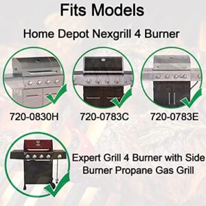 Grill Grates for Nexgrill Home Depot 720-0830H 720-0783E 720-0670C, 17 Inch Cast Iron Replacement Parts for Nexgrill 720-0888 720-0888N Charbroil 463241113 463446015 720-0670D, Master Forge 1010037