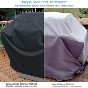 Unicook Heavy Duty Waterproof Barbecue Gas Grill Cover, Small 50-inch BBQ Cover, Special Fade and UV Resistant Material, Fits Grills of Weber Char-Broil Nexgrill Brinkmann and More, 50"W x 22"D x 40"H