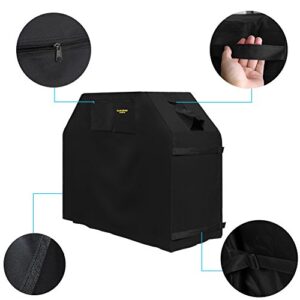 Felicite Home 58Inches Burner Gas Grill Cover Heavy Duty Fits Most Brands Grill 600D Waterproof BBQ Grill Cover Storage Bag UV Dust & Water Resistant