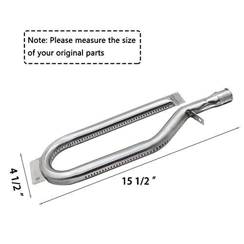 Hisencn Grill Repair Kit Replacement for Members Mark BQ05046-6, BBQ Pro BQ05041-28, BQ51009, Sam's Club, Outdoor Gourmet Gas Grill Models, Stainless Steel Pipe Burner Tube, Heat Plate Tent Shield