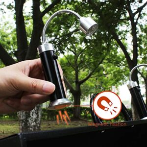 BBQ Grill Lights for Outdoor Grill Magnetic - BBQ Lights for Grill, Waterproof Grill Lights for Barbecue, Magnetic Grill Lights for BBQ,Magnetic Barbecue Grill Lights, Grilling Gifts for Men