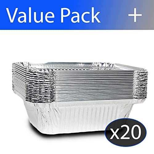 ZEDVY (20 Pack) Drip Pans Compatible with Napoleon BBQ Grills 62007 Grease Tray Prestige I, Prestige II, Prestige V, Prestige PRO, Rogue, Mirage, and Ultra Chef l Disposable Aluminum Foil Replacement