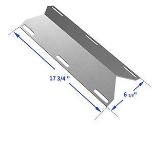 Htanch SN1231(4-Pack) SA3361(4-Pack) 15 13/16" Heat Plate and Burner Replacement for JennAir 720-0337, 7200337, 720 0337 and Nexgrill 720-0336, 720-0337, 730-0339,720-0511, 720-0512, 720-0586A