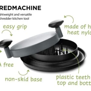 YiimDaifun Chicken Shredder Shred Machine,Alternative to Bear Claws Meat Shredder for Pulled Pork Red Beef and Chicken (Grey)
